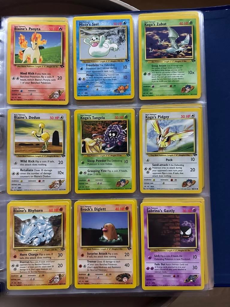 Pokémon kaarten Gym Challenge, Ophalen of Verzenden, Zo goed als nieuw, Meerdere kaarten