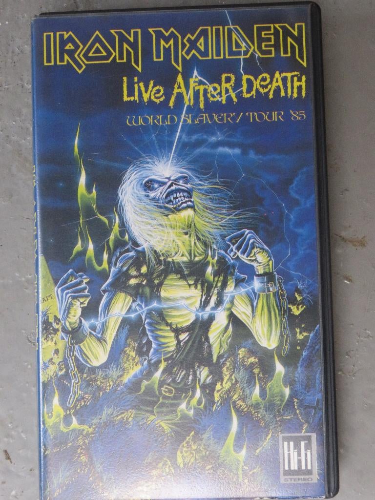 Iron Maiden - Live After Deatth, Cd's en Dvd's, VHS | Documentaire, Tv en Muziek, Alle leeftijden, Ophalen, Gebruikt, Muziek en Concerten
