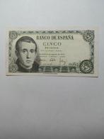 Spanje 5 pesetas 1951, Postzegels en Munten, Bankbiljetten | Europa | Niet-Eurobiljetten, Ophalen of Verzenden, Overige landen