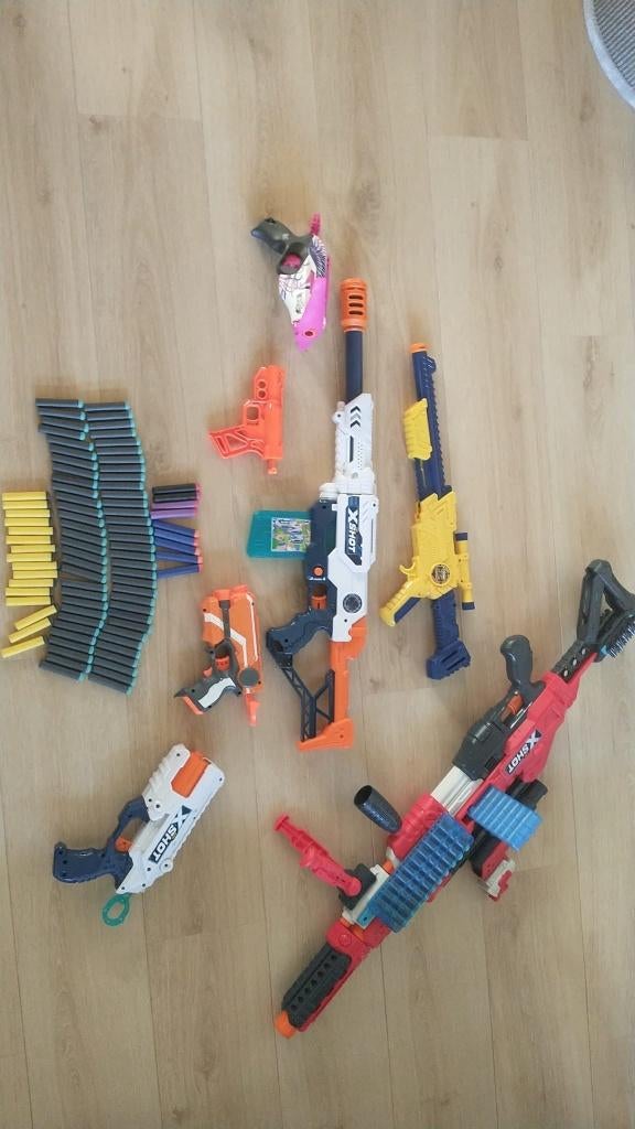 X shot/nerf geweren, Ophalen, Zo goed als nieuw