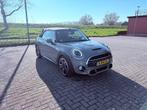 Mini Cooper S JCW Cabrio 2017 Grijs, Auto's, Voorwielaandrijving, 1998 cc, Zwart, Cabriolet