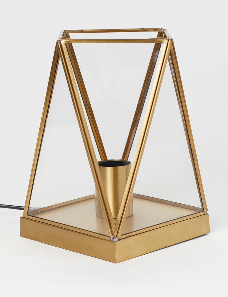 H&M home tafel lamp goud, Huis en Inrichting, Lampen | Tafellampen, Ophalen of Verzenden, Gebruikt, Minder dan 50 cm