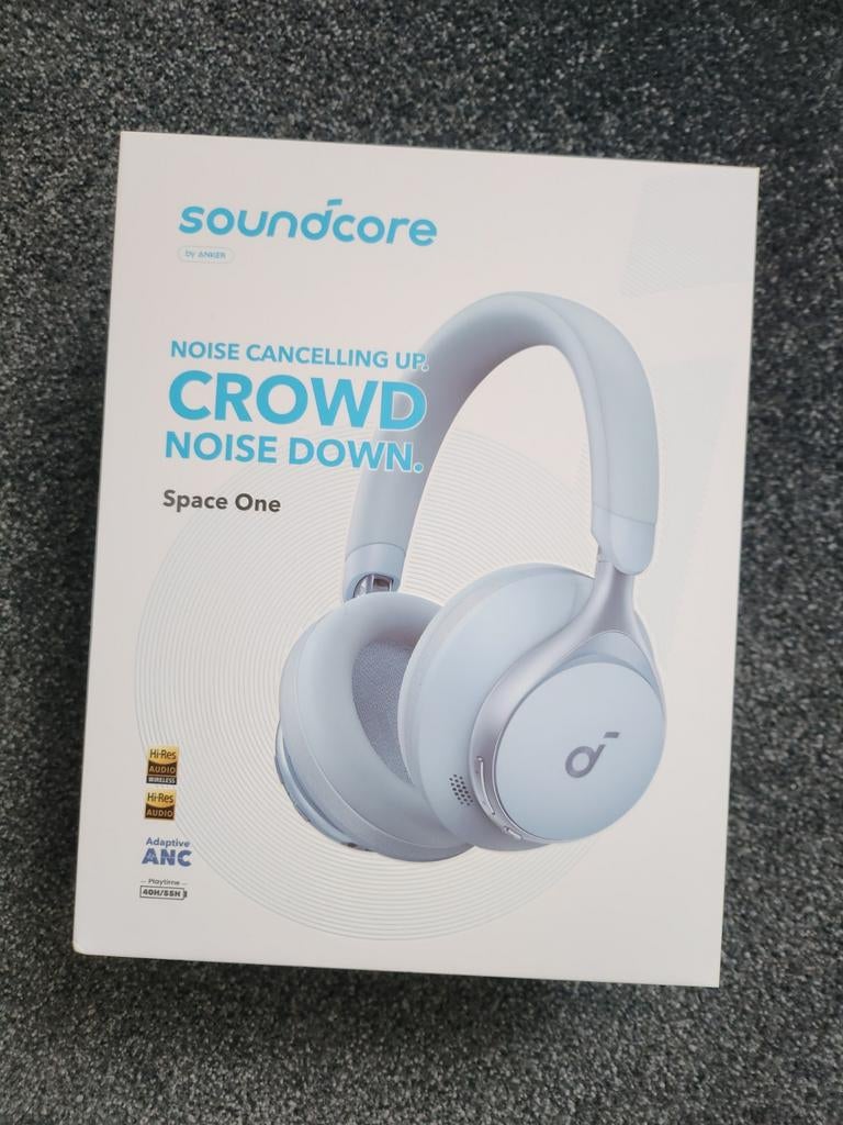 Soundcore Space One (zgan), Ophalen of Verzenden, Zo goed als nieuw, Nvt, Nvt