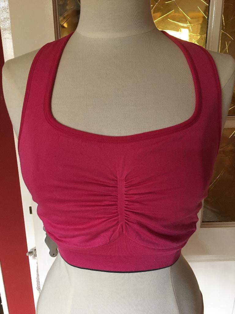 fel roze sport BH, Roze, Ophalen, Maat 38/40 (M), Fitness of Aerobics
