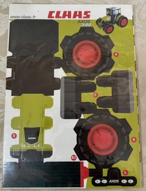 Bouwplaat Claas axos 340 trekker      (siku - britains), Ophalen of Verzenden, Nieuw