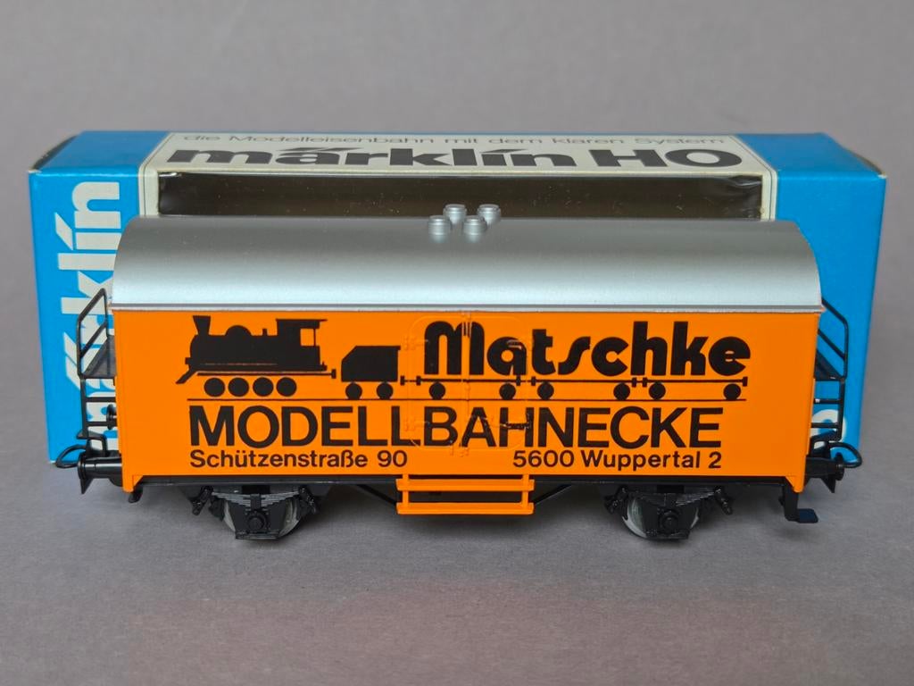 Märklin 4415 Reclame koelwagen ‘Matschke Wuppertal’, Wisselstroom, Wagon, Ophalen of Verzenden, Märklin