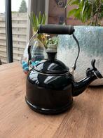 Le Creuset fluitketel zwart, Ophalen of Verzenden, Gebruikt