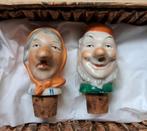 Antieke porseleinen flessenschenker, wijnstopper., Ophalen of Verzenden