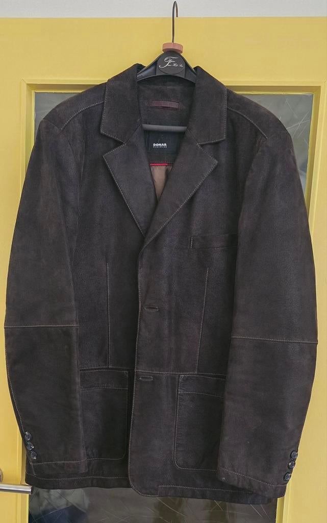 Leren colbert Donar Menswear, Ophalen of Verzenden, Zo goed als nieuw, Maat 52/54 (L), Bruin