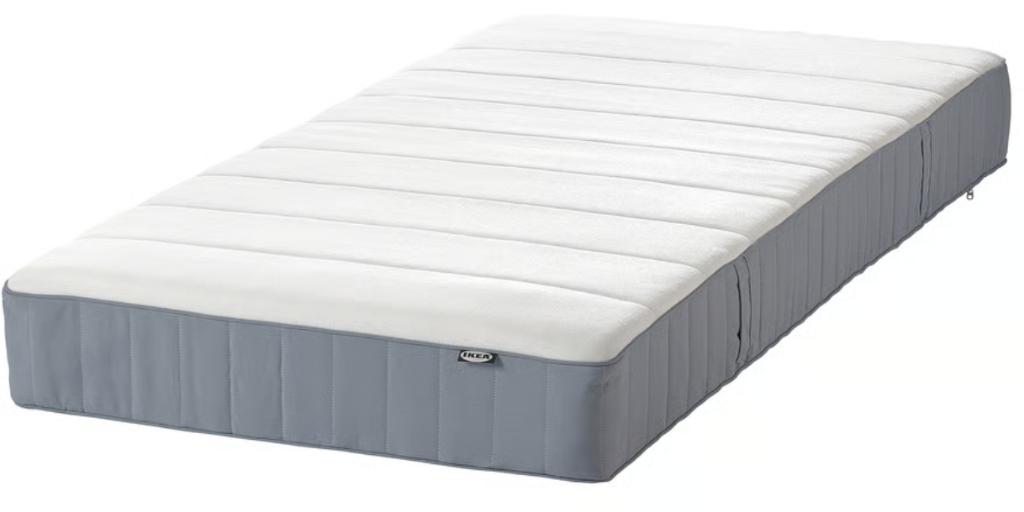 IKEA VESTERÖY Pocketvering Matras 90x200 – Zo goed als nieuw, Huis en Inrichting, Ophalen, 90 cm, Eenpersoons, Zo goed als nieuw