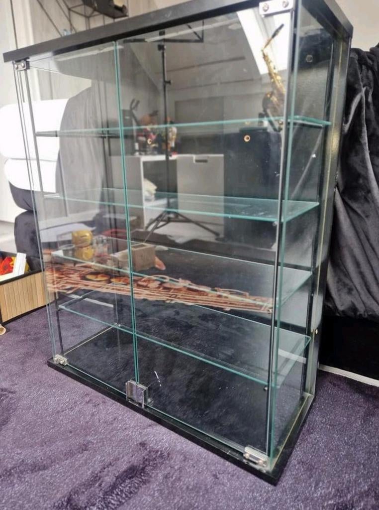 Vitrinekast, Huis en Inrichting, Kasten | Vitrinekasten, Ophalen, Met deur(en), Glas, 50 tot 100 cm