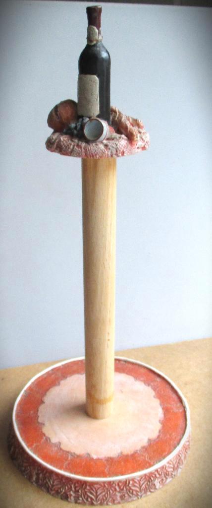 Keukenrolhouder Fles Wijn en brood~Frans~Hout~, Huis en Inrichting, Keuken | Keukenbenodigdheden, Gebruikt, Ophalen of Verzenden