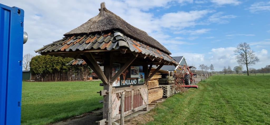 Eiken overkapping met pen en gat verbinding, Tuin en Terras, Overkappingen, Ophalen of Verzenden, Veranda