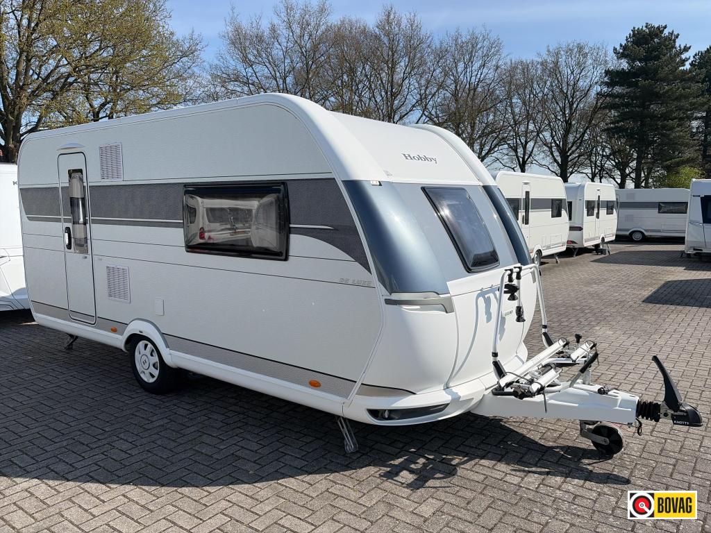 Hobby De Luxe 460 SFF Mover/Fietsdrager, Caravans en Kamperen, Caravans, Hobby, Schokbreker, Bedrijf, Tot en met 3