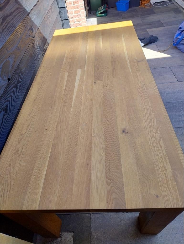 Antieke grenen massief eetkamertafel 90x200 cm, Ophalen, Gebruikt, 200 cm of meer, 50 tot 100 cm