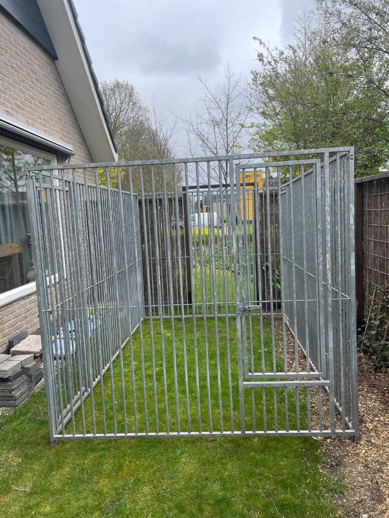 Hondenkennel / Kennelpanelen in één koop aangeboden, Ophalen, Hondenkennel, 110 cm of meer, 100 cm of meer