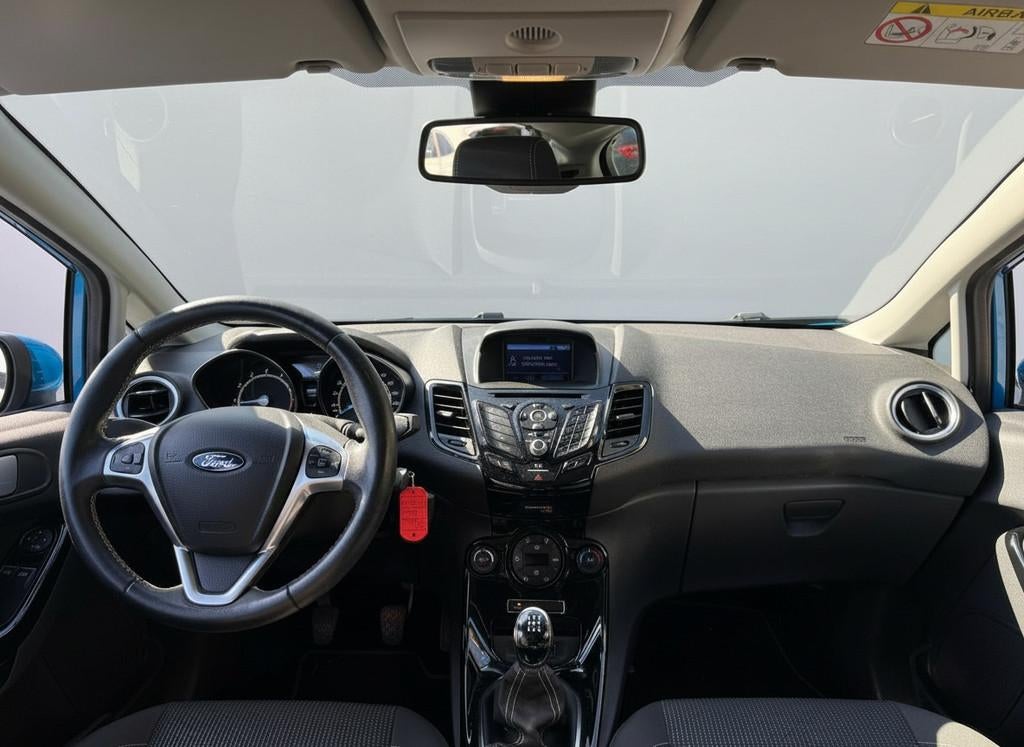 Ford Fiesta 100PK ECOBOOST TITANIUM CRUISE/NAVI/STOELVERW., Voorwielaandrijving, 101 pk, Euro 6, Blauw