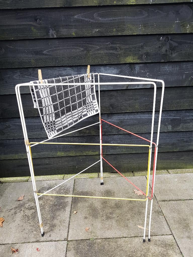 TOMADO - Droogrek in Rietveld kleuren - Vintage jaren 70, Ophalen, Gebruikt, Wasrek