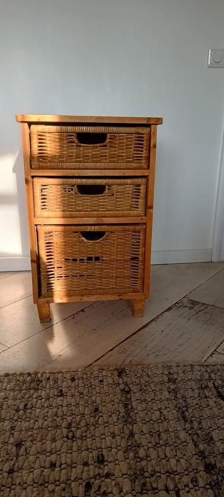 Grenen laden kastje, Huis en Inrichting, Kasten | Ladekasten, Gebruikt, Minder dan 100 cm, 25 tot 50 cm, Ophalen