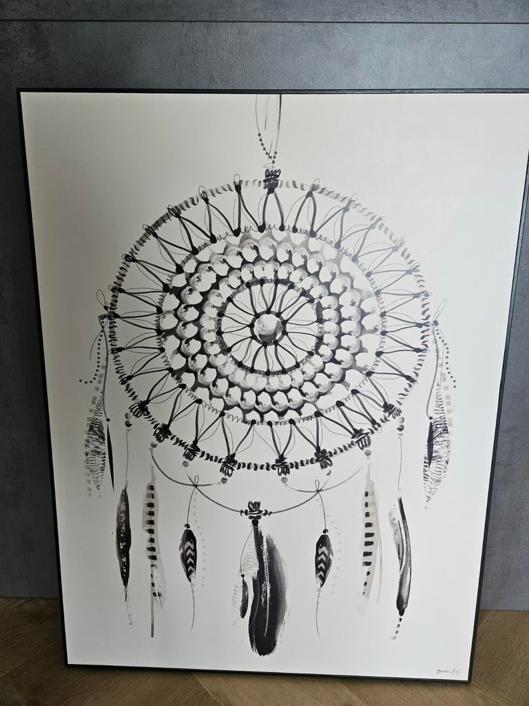 Canvas Dreamcatcher, Huis en Inrichting, Woonaccessoires | Schilderijen, Tekeningen en Foto's, Ophalen, 50 tot 75 cm, Schilderij