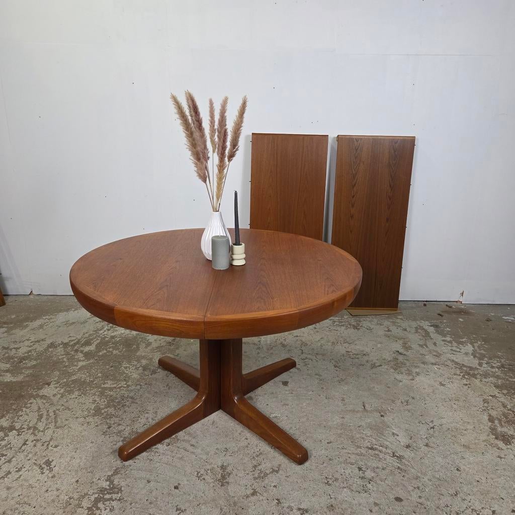 Faarup Møbelfabrik vintage jaren 60 Deense verlengbare tafel, Ophalen, Nvt., Gebruikt, 100 tot 150 cm