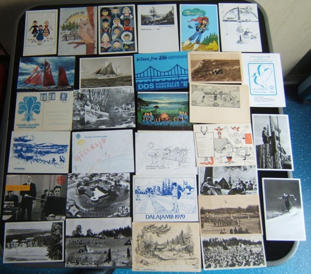 30 scouting padvinders ansichtkaarten Zweden oudste 1911, Verzamelen, Scouting, Gebruikt, Overige typen, Verzenden