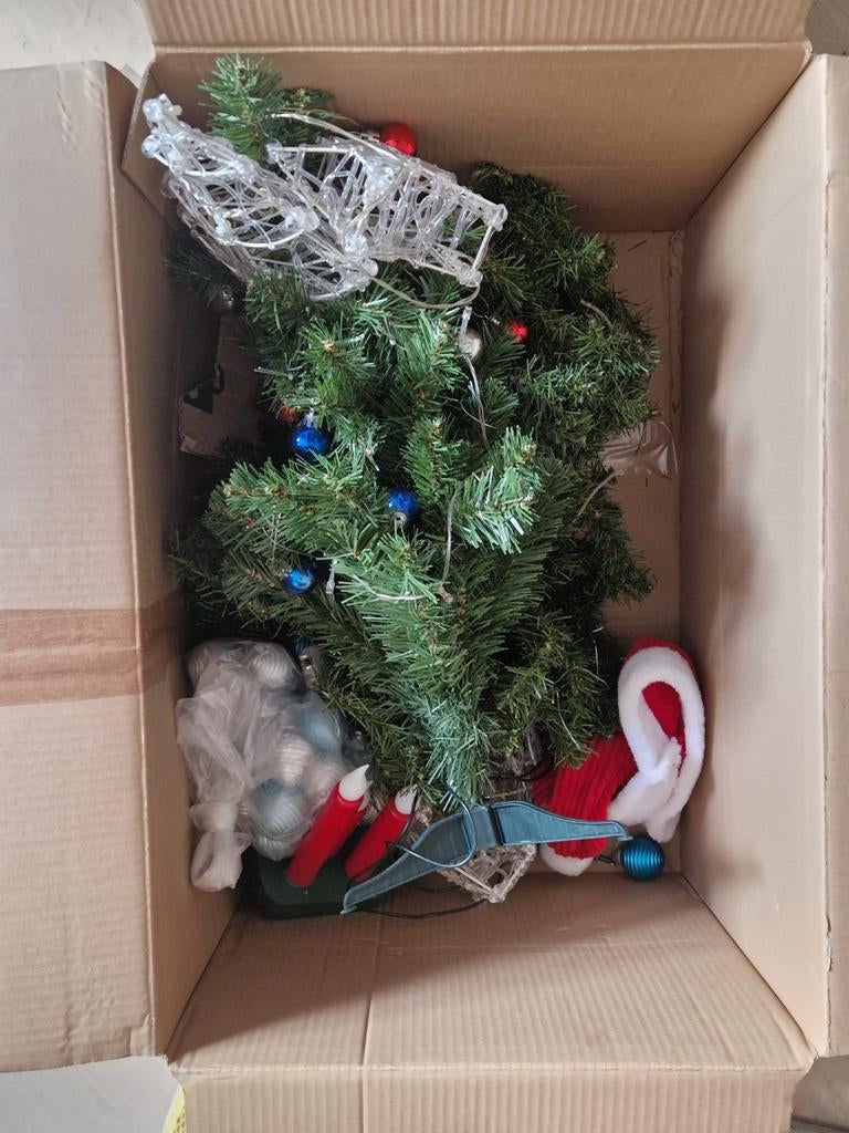 Doos vol kerstspullen, Diversen, Ophalen