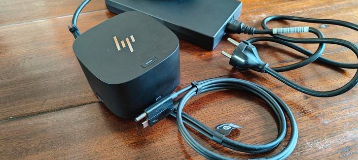 HP Thunderbolt dock 280W G4 met combokabel, Computers en Software, Dockingstations, Zo goed als nieuw, Docking station, Laptop