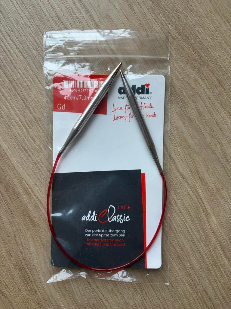 Nieuwe Addi Rondbreinaald 7.0mm - 40cm, Ophalen of Verzenden, Nieuw, Breien, Naald