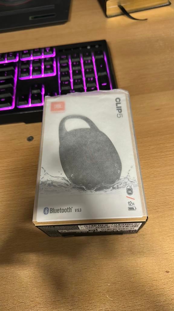 Jbl Clip 5 gloednieuw, Ophalen of Verzenden, Zo goed als nieuw, 60 tot 70 mm, Overige typen