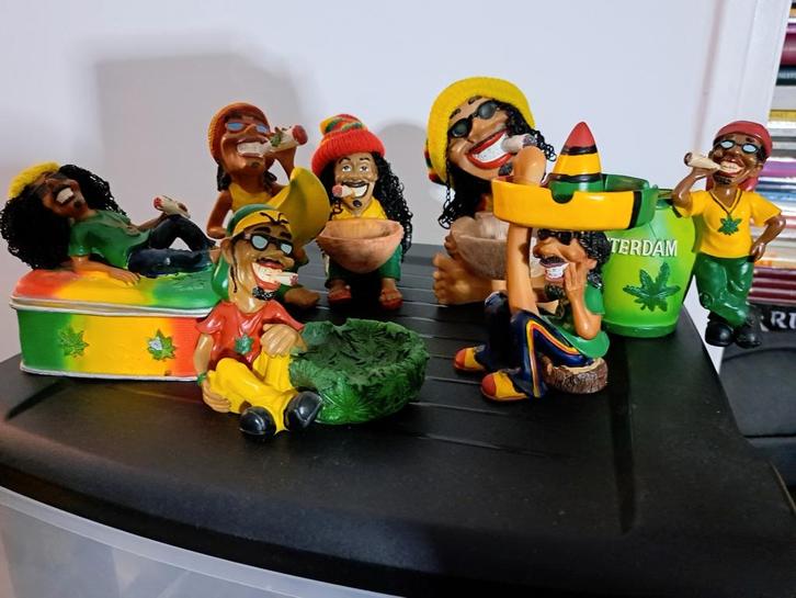 Rastafari Beeldjes Collectie - 8 Stuks, Verzamelen, Poppetjes en Figuurtjes, Gebruikt, Ophalen