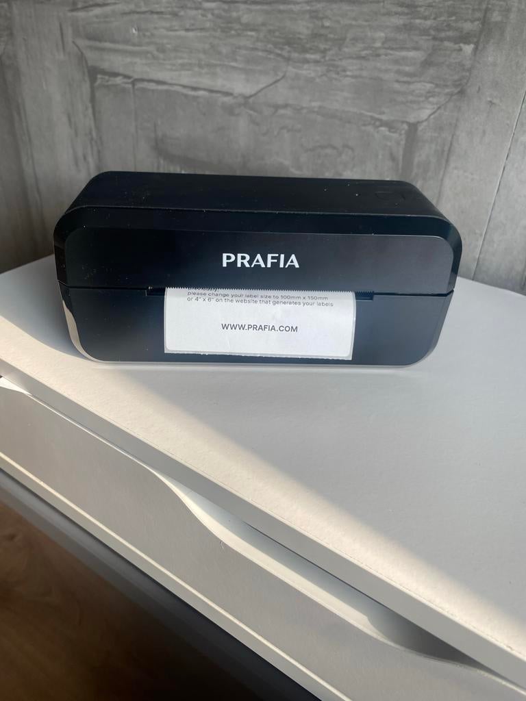 PRAFIA Thermische Labelprinter - Zo goed als nieuw, Zwart-en-wit printen, Printer, Ophalen of Verzenden, Zo goed als nieuw