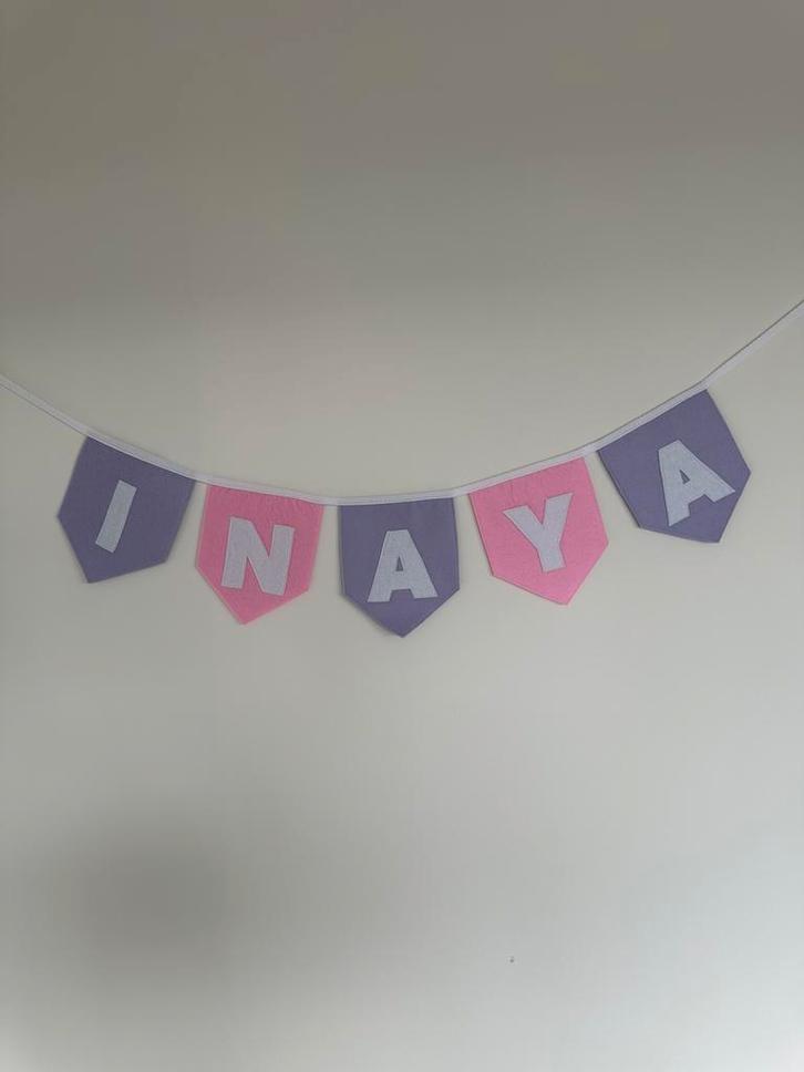 Handgemaakte gepersonaliseerde vlaggenlijnen & banners, Kinderen en Baby's, Kinderkamer | Inrichting en Decoratie, Nieuw, Wanddecoratie