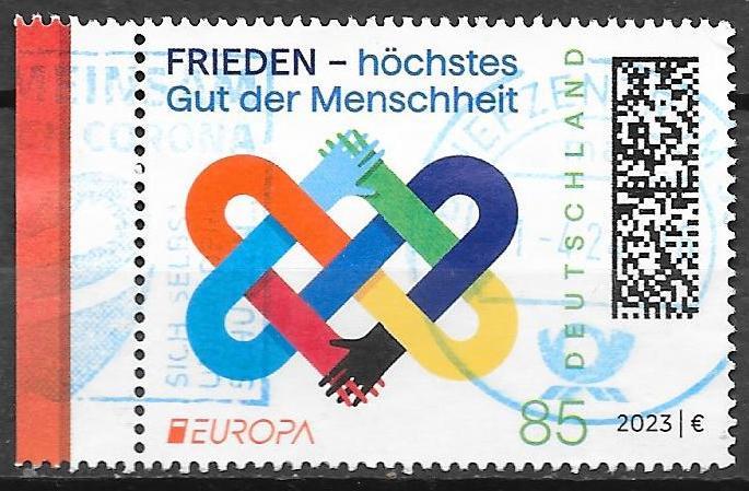 Duitsland: Mi. 3765  met tab uit 2023, Postzegels en Munten, Postzegels | Europa | Duitsland, Gestempeld, 1990 tot heden, Ophalen of Verzenden