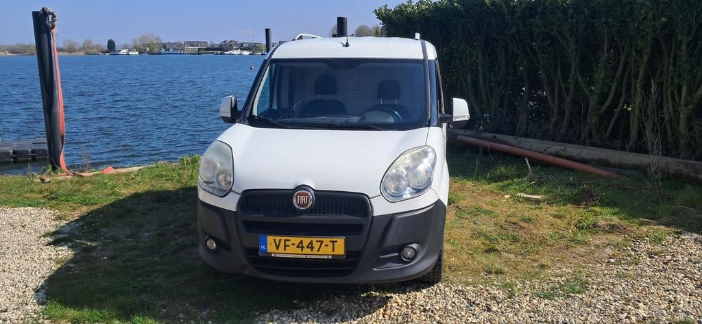 Fiat Doblo C 1.6 2013, Auto's, Fiat, Stof, Zwart, Wit, Origineel Nederlands
