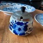 Antiek suikerpotje met deksel, 7 cm hoog., Ophalen of Verzenden