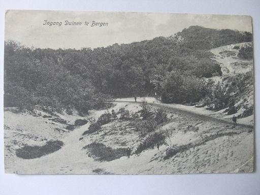 P193 Bergen NH - ingang Duinen - 1913, Verzenden, Voor 1920, Gelopen, Noord-Holland