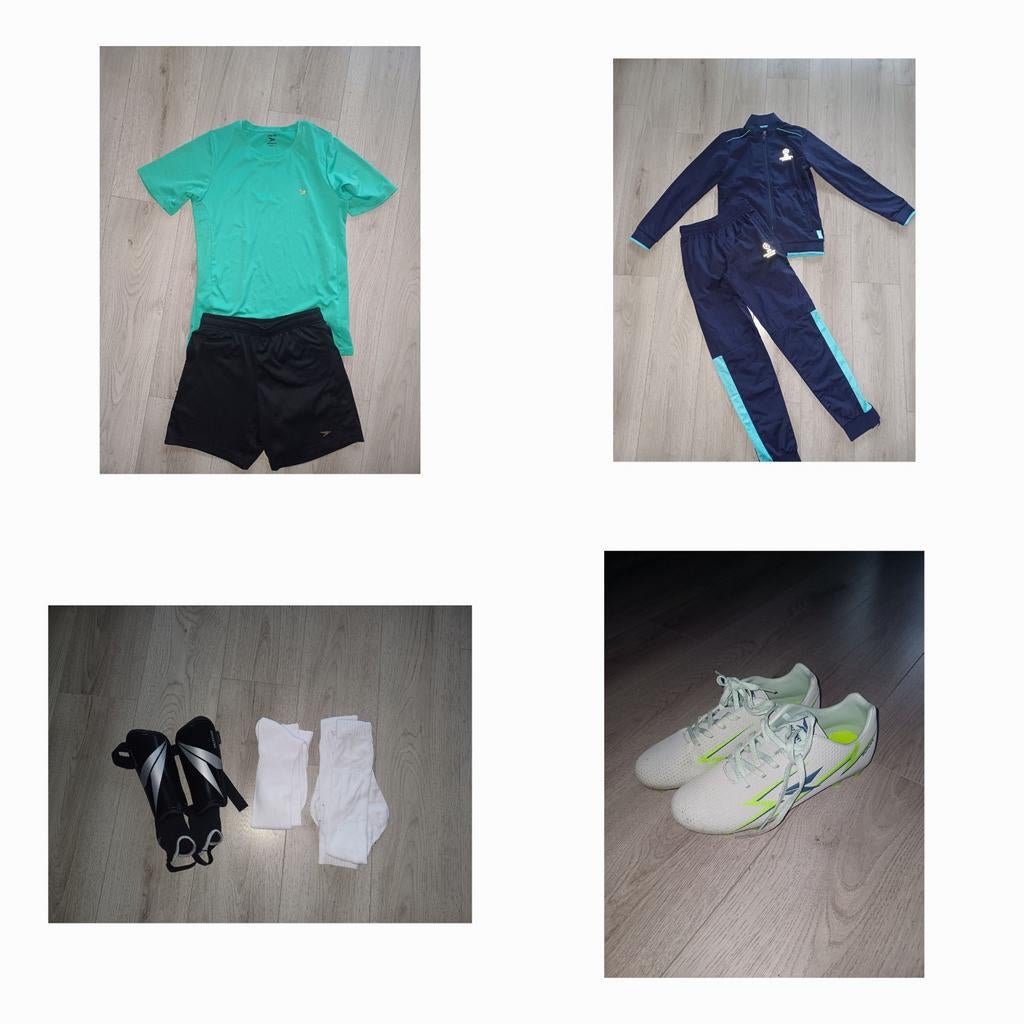 Voetbal kleding maat 158/164 en schoenen maat 38 uefa, Maat XS of kleiner, Ophalen of Verzenden, Zo goed als nieuw, Schoenen