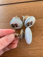 Set van 3 Porseleinen Kastknopjes met Uiltjes voor Kinderkam, Ophalen of Verzenden, Zo goed als nieuw