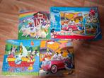 3 Disney Puzzels - Mickey Mouse Clubhouse, Ophalen of Verzenden, Meer dan 50 stukjes, Zo goed als nieuw, 4 tot 6 jaar