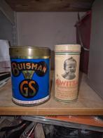 Vintage blikken: Buismans koffie en Zwitsal kinderpoeder, Verzamelen, Ophalen of Verzenden, Gebruikt, Koffie, Douwe Egberts