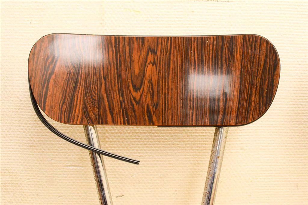 4 stuks Keuken stoelen 50803, Gebruikt, Ophalen of Verzenden, Metaal, Grijs