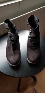 Zwarte laarsjes 41 suedelook, Zwart, Lage of Enkellaarzen, Ophalen of Verzenden, Graceland