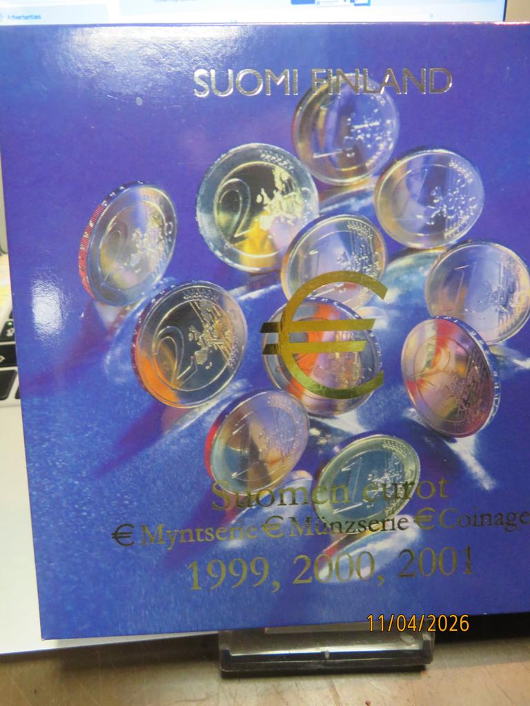 No.195- Finland Tripple Euro Set 1999-2000-2001, Setje, Finland, Ophalen of Verzenden, 2 euro