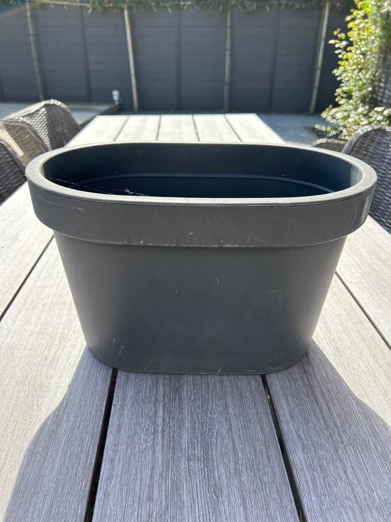 Elho Balkon Bloembak - Antraciet, Tuin en Terras, Kunststof, Gebruikt, Minder dan 30 cm, Balkon