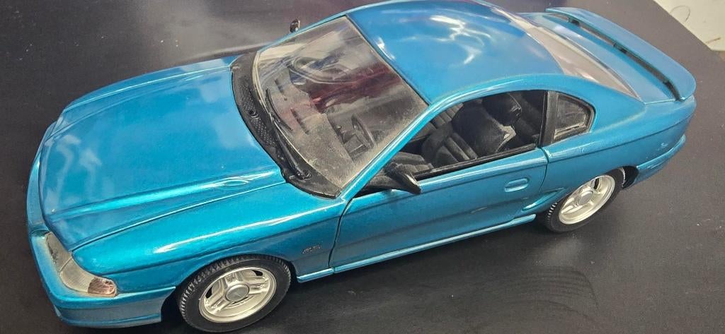 ford mustang 1994 groen/blauw jouef 1:18, Ophalen, Gebruikt, Auto, Overige merken