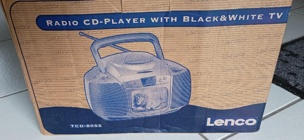 Nostalgische Lenco TCD 8055 CD/tv en radio - late jaren 90, Ophalen, Gebruikt, Audio