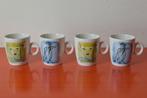 Set van 4 retro vintage porseleinen Sylvia Kristel mokken, Ophalen of Verzenden, Zo goed als nieuw, Overige stijlen, Kop(pen) en/of Schotel(s)