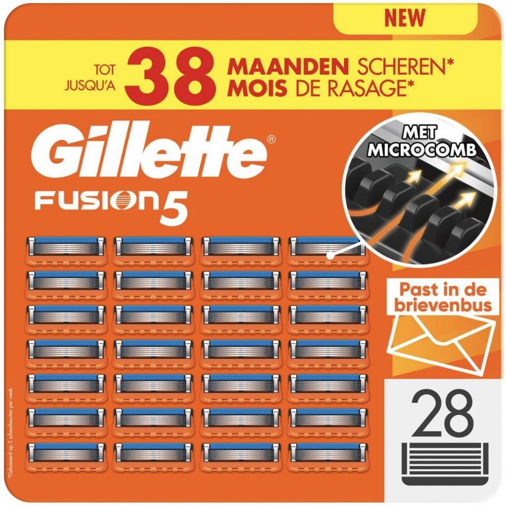 Gillette Fusion5 Scheermesjes 28 Stuks, Ophalen, Nieuw, Gehele gezicht