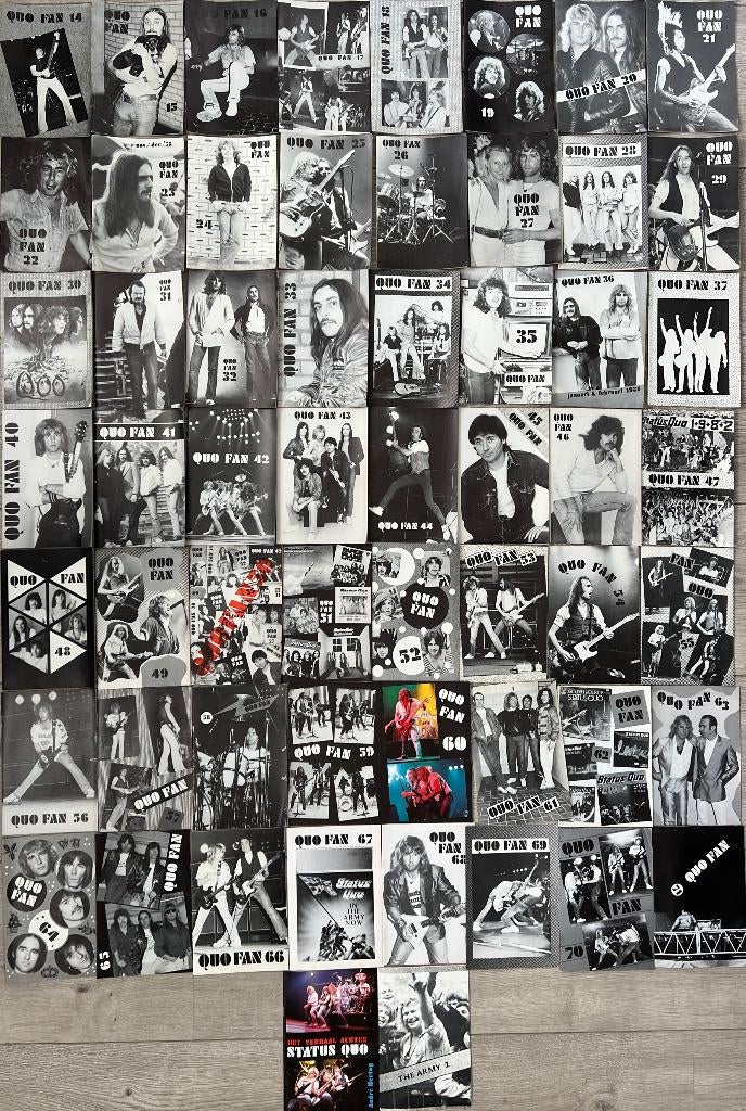 57 x Status Quo fanclubblad - Quo Fan, Ophalen of Verzenden, Zo goed als nieuw, Boek, Tijdschrift of Artikel